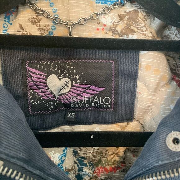 Buffalo David Bitton black corduroy jacket size XS - Picture 4 of 11